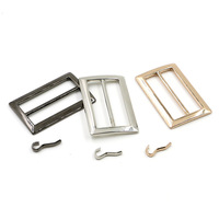 Boucle coulissante de ceinture en alliage de Zinc de haute qualité, boucles dorées vierges pour accessoires de ceinture