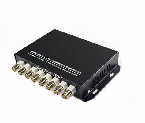 8 Channels Port singlemode 20km 40km 60km Fiber Optic Video Converter
