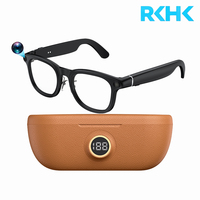 Gafas Inteligentes 4K AI de Alta Calidad con Cámara de 8MP, Estuche de Carga Magnética, Traductor, EIS Antivibración, Activación por Voz, Llamadas BT y Función de Gafas de Sol