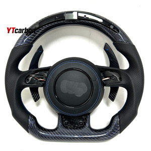 YTcarbon para S1 RS3 RS4 RS5 RS6 RS7 S8 <span class=keywords><strong>RSQ3</strong></span> RSQ5 RSQ7 TTRS accesorios interiores de coche volante de fibra de carbono Real personalizado - Product Image 1