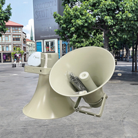 SIP IP PA-System Hornlautsprecher 30-50W Zwei-Wege-Audio Außen-Beschallungsanlage RGB LED WLAN/4G/POE/Solar-Betrieben für Großveranstaltungen