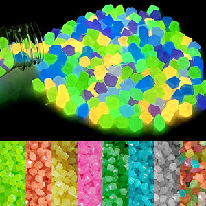 200 pièces/paquet pierres lumineuses <span class=keywords><strong>galets</strong></span> de <span class=keywords><strong>jardin</strong></span> <span class=keywords><strong>galets</strong></span> lumineux pierres extérieur aquarium décoration Aquarium cour décor - Product Image 1