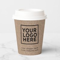 Couvercle personnalisé pour gobelet à café jetable en papier, double paroi, imprimé, 12 oz, avec logo Ripple Hot, écologique