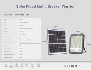 Proyector <span class=keywords><strong>Solar</strong></span> de Aluminio <span class=keywords><strong>Foco</strong></span> Lámpara Impermeable con Sensor de Radar 60W <span class=keywords><strong>100W</strong></span> 200W 300W 500W 800W 1200W 1500W Luz para Exterior - Product Image 5
