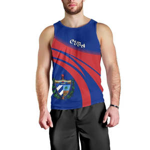 <span class=keywords><strong>Cuba</strong></span> Día DE LA Independencia Hombres Tank Top Cuban Trogon Mix Hedychium Coronarium Venta al por mayor <span class=keywords><strong>Cuba</strong></span> Tank Top - Product Image 1