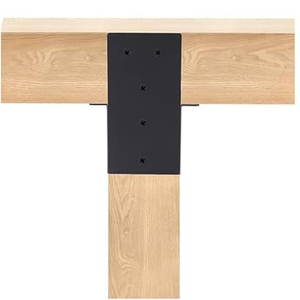 Support mural pour toit incliné 15 ° robuste 6x6 support de pergola <span class=keywords><strong>kit</strong></span> de gazebo de pergola bricolage support de <span class=keywords><strong>poteau</strong></span> en <span class=keywords><strong>bois</strong></span> en acier coudé à 3 voies métal - Product Image 4