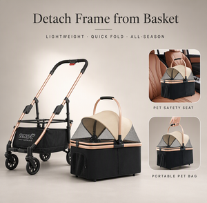 Sac de transport pliable pour animaux de compagnie, siège de sécurité détachable pour voiture, sac en maille noire portable pour petits animaux - Product Image 4