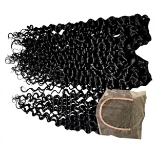 Lots de Cheveux Humains Vierges Bruts en Gros – Ondulations Profondes, Ondulations Aquatiques, Boucles Amples – Extensions de Cheveux en Tissage 100% Non Transformés - Product Image 4