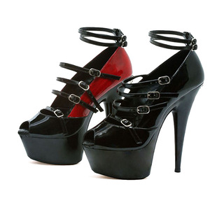 Nuovi quindii cm Neri intorno Alla Testa Besta bocca leaky alluce scavato fuori 6-pollici Tubo <span class=keywords><strong>Di</strong></span> ACCIAIO SEXY Danza Del tallon - Product Image 4
