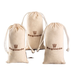 Bolsa de Algodón Reciclable con Cordón y Característica de Seguridad - Opción de Logotipo Personalizado para Viajes, Almacenamiento, Regalos/Manualidades - Tamaños Personalizables - Product Image 1