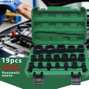 Jeu de douilles à chocs sans cliquet, embouts de 1/2 pouce, tailles métriques/SAE 8-32 mm, en acier CR-V, pour mécaniciens et bricolage - Product Image 5
