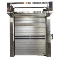 Porte Spirale Motorisée Coupe-Vent à Fermeture Rapide de Qualité Industrielle pour Entrepôt et Atelier