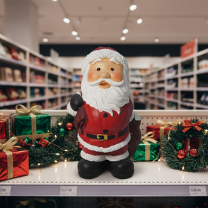 Grande figurine classique du <span class=keywords><strong>Père</strong></span> Noël en résine |   Décoration <span class=keywords><strong>de</strong></span> Noël peinte à la main <span class=keywords><strong>de</strong></span> 40 cm, marque KW, Fujian Chine, pour la décoration intérieure - Product Image 3