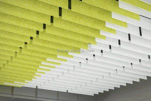 Nouveau design réduisant le bruit Panneaux de <span class=keywords><strong>plafond</strong></span> acoustiques en feutre PET <span class=keywords><strong>Isolation</strong></span> phonique au <span class=keywords><strong>plafond</strong></span> en polyester suspendu pour salle de concert - Product Image 2