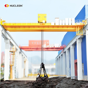 Waste Disposal Using QZ Type Grab Bucket Overhead <b>Crane</b> 20t 25t 30t 35t 40t 60t 80t 100t 200ton Span 15m With Cabin Control QZ T - Product Image 1