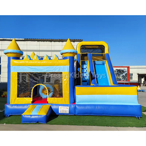 Château gonflable sautant extérieur blanc de videur avec la maison de rebond de ventilateur avec l'amusement gonflable de jouets de glissière pour la partie - Product Image 4