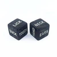 Dés en acrylique avec messages, jeu interactif pour couples, jeu de flirt pour la chambre à coucher, jouet pour adultes, vente directe d'usine