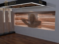 Meubles d'affichage de cosmétiques à LED personnalisés pour magasins de détail-Vitrine de parfum de soins de la peau durable et écologique en acier inoxydable en bois