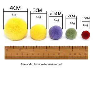 Proveedor Multicolor Arts and Crafts Fuzzy Pompom Balls Surtido de pompones Regalo de Navidad Pom 40mm - Product Image 6