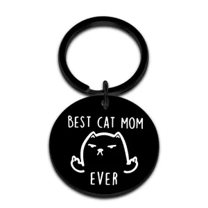 Pet Memorial Keychain Present for Boys Girls Cat Lovers Birthday Mothers' Day Key Ring Gifts for Women Men BFF Pet Owner