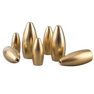 1.8g, 3.5g, 5g, 7g, 10g, 12g, 14g,17g, 21g Accessoires de pêche Tackle Laiton Cuivre Poids de pêche Bullet Fishing Sinker - Product Image 3
