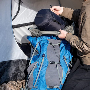 Maravilloso Saco de Dormir Aislado de 210 cm, Negro, de Algodón Hueco Transpirable, para Uso en Exteriores para Adultos en Primavera - Product Image 2