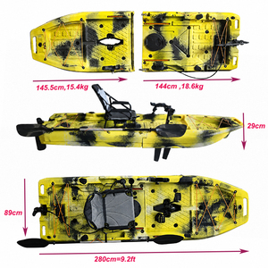 <span class=keywords><strong>Kayak</strong></span> Modular Individual de 9 Pies, de HDPE, con Pedales y Motor, para Pesca, Venta al Por Mayor Directa de Fábrica, con Certificación CE - Product Image 6