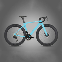 Bicicleta de carretera ligera de 8.8 kg T10 Pro de fibra de carbono de alto módulo, 24 velocidades, electrónica inalámbrica, unisex.