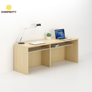 Bureau double moderne en bois avec tiroir <span class=keywords><strong>de</strong></span> rangement, écologique et durable, idéal <span class=keywords><strong>pour</strong></span> le bureau, <span class=keywords><strong>l</strong></span>'auberge, <span class=keywords><strong>l</strong></span>'appartement ou <span class=keywords><strong>l</strong></span>'étude - Product Image 1