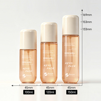 Botol Semprot Kabut Halus Plastik Desain Baru 100ml Botol Semprot Parfum Tubuh Isi Ulang 120ml 150ml Kemasan Keyo