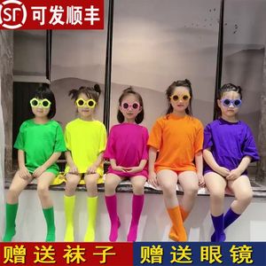 Camiseta de Manga Corta para Niños, Color Caramelo, Uniforme de Graduación de Jardín de Infancia, Ropa de Clase para Estudiantes, Tallas 100cm-150cm - Product Image 5