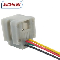 Longueur 150MM RJ9 Rj11 Modulaire Jack 4p4c Femelle Téléphone Prise Interface Combiné Câble Ligne