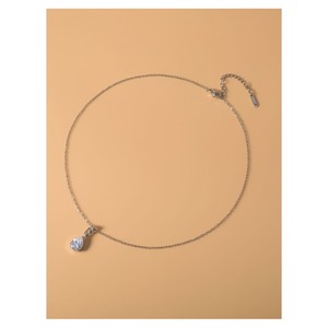 Ensemble de boucles d'oreilles et collier en forme de goutte d'eau, en alliage de cuivre, bijoux de mariage, mode de luxe - Product Image 3