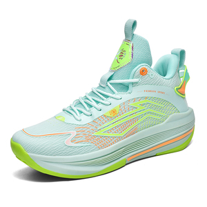Chaussures de basketball montantes pour hommes et femmes, avec amorti et soutien dynamique de la cheville, pour le sport en intérieur et extérieur - Product Image 1