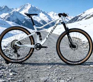 Bicicleta de Montaña para Adultos de Fibra de Carbono con <span class=keywords><strong>Cassette</strong></span> de 11-50T, Suspensión de 140 mm y Manillar Integrado - Product Image 1