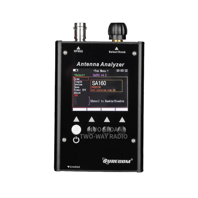 Antenna Analyzer 0.5~60 MHz Two-way Radio test Ham Digital Multi-function Measuring Instrument SA-160