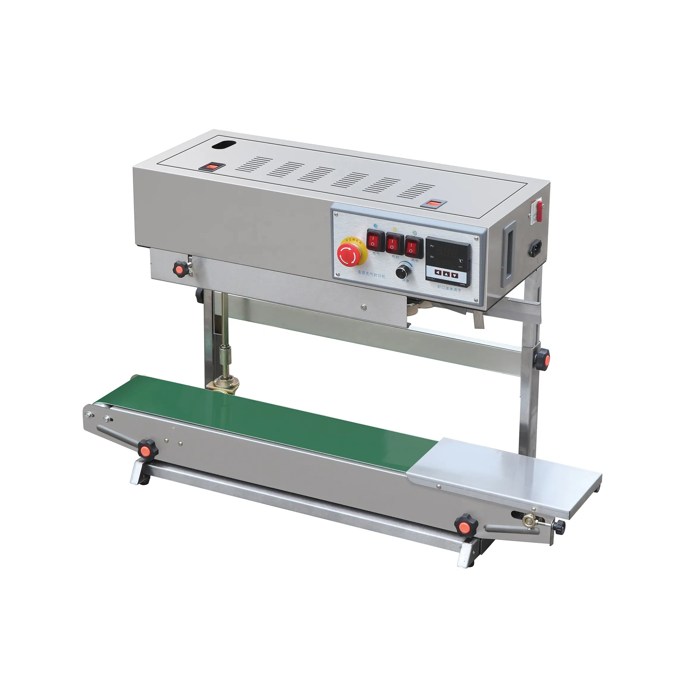 Commercial vertical Continuous Inflatable Band Sealer Sealing Machine