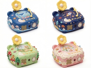 Giradischi per Bambini, Riproduttore di Storie, Mini Macchina Educativa con Batteria al Litio, Giocattolo Didattico - Product Image 4