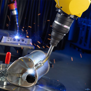 Binzel Robotic <b>Welding</b> <b>Torch</b> Water-Cooled High-Power Swan Neck For Industrial Use - Product Image 1