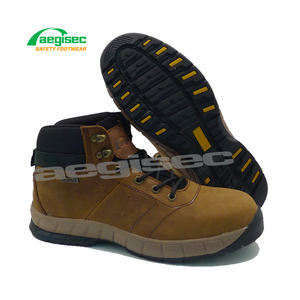 Aegisec Nubuck Lederen Ce Waterdichte Veiligheidslaarzen Voor Vrouwen Anti Slip Rubber Zool Arbeid Staal Teen Ingenieur Werk Veiligheidslaarzen - Product Image 3
