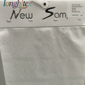 Longhitex <span class=keywords><strong>Precio</strong></span> de fábrica 100% Poliéster Sábana blanca 250cm Longitud 115GSM Tira de diseño prensado para prendas de niñas - Product Image 2