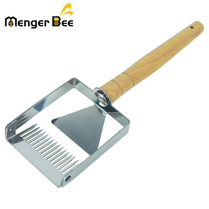 Herramientas de apicultura de 17 agujas al por mayor, cuchillo de madera para destapar peine de miel, raspador de cera para destapar con mango de madera - Product Image 1