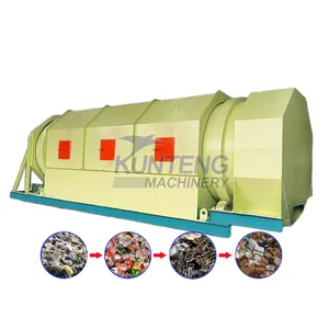 New trommel rotary drum waste separator screen roller waste recycling screening plant suppliers
