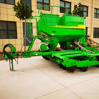 Semoir agricole de précision à 28 rangs haute vitesse, machine à semer intégrée à l'engrais, tractée par un tracteur