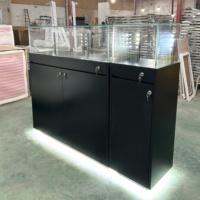 Vitrine de magasin de bijoux de mode, présentoir de luxe pour bijoux, comptoir en verre pour bijoux, étagères de présentation de bijoux