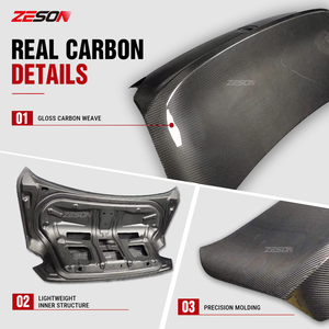 Couvercle de coffre arrière en fibre de carbone sèche style OEM pour BMW M2 G87 Série 2 G42 M240i 230i Coupé <span class=keywords><strong>2022</strong></span>+ - Product Image 4