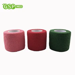 High Quality Cotton Fabric Self Adhesive Elastic Sports Bandage Waterproof Elasticated