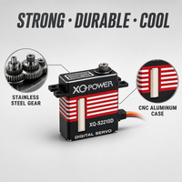 Servomoteur XQ-S2230F 32KG sans noyau, étanche, engrenage en acier inoxydable, aluminium CNC, 8.4V OEM pour hélicoptère et avion RC