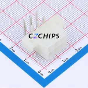 DLL-5569F-6AW Wire-to-Board Pin Header Bent Lead Through Hole,P=4.2mm Connector 2x3P 4.2mm Right Angle Insert 6P - Product Image 1