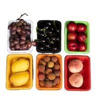 HYX-1813 H4 Fabrieksgroothandel Hoge Kwaliteit Ecologisch Verantwoord Wegwerp PET Rechthoekige Fruitbak Plastic Verpakking voor Sushi Salade